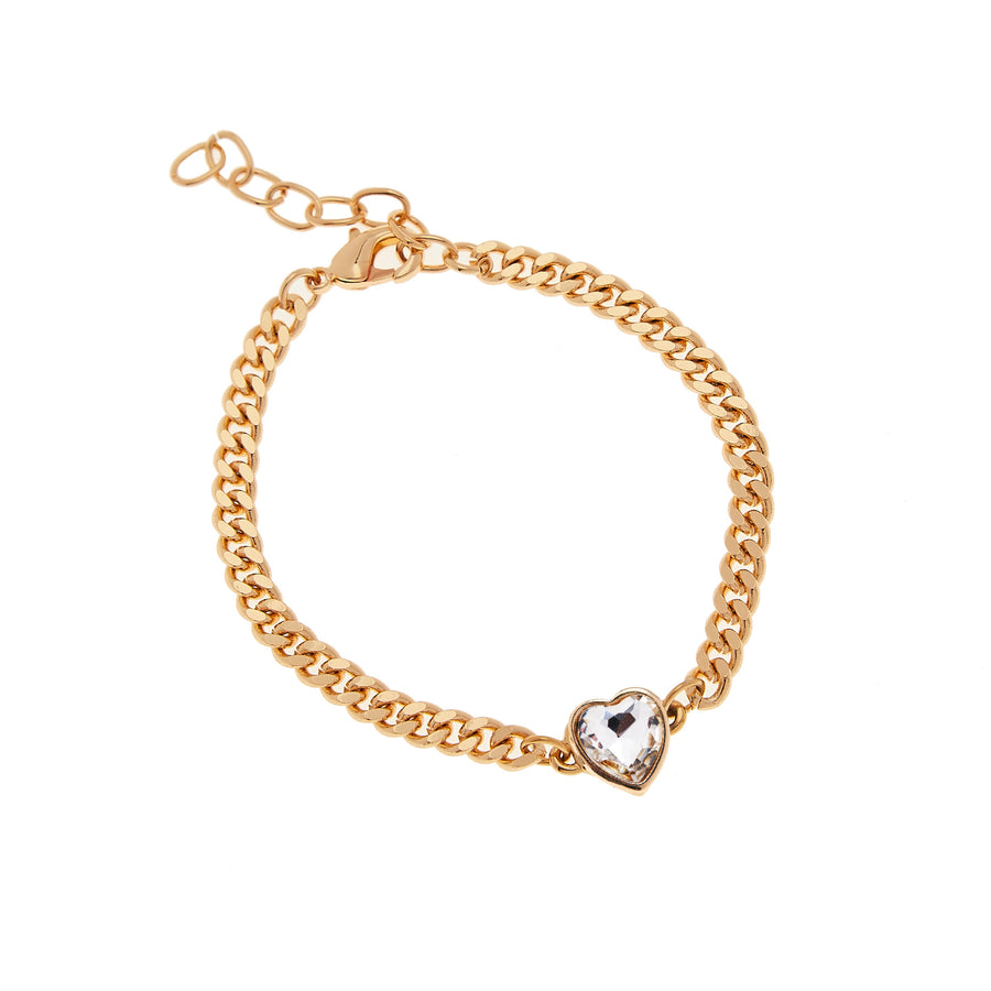 Freya Bracelet in Crystal/Gold