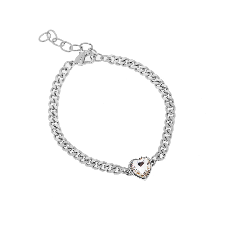 Freya Bracelet in Crystal/Silver