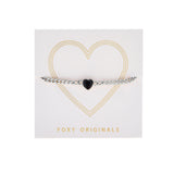 Freya Bracelet in Black/Silver