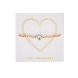 Freya Bracelet in Crystal/Gold