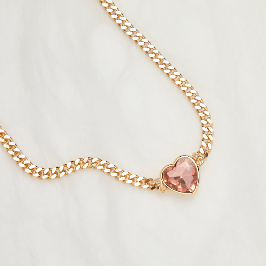 Freya Necklace in Rose/Gold