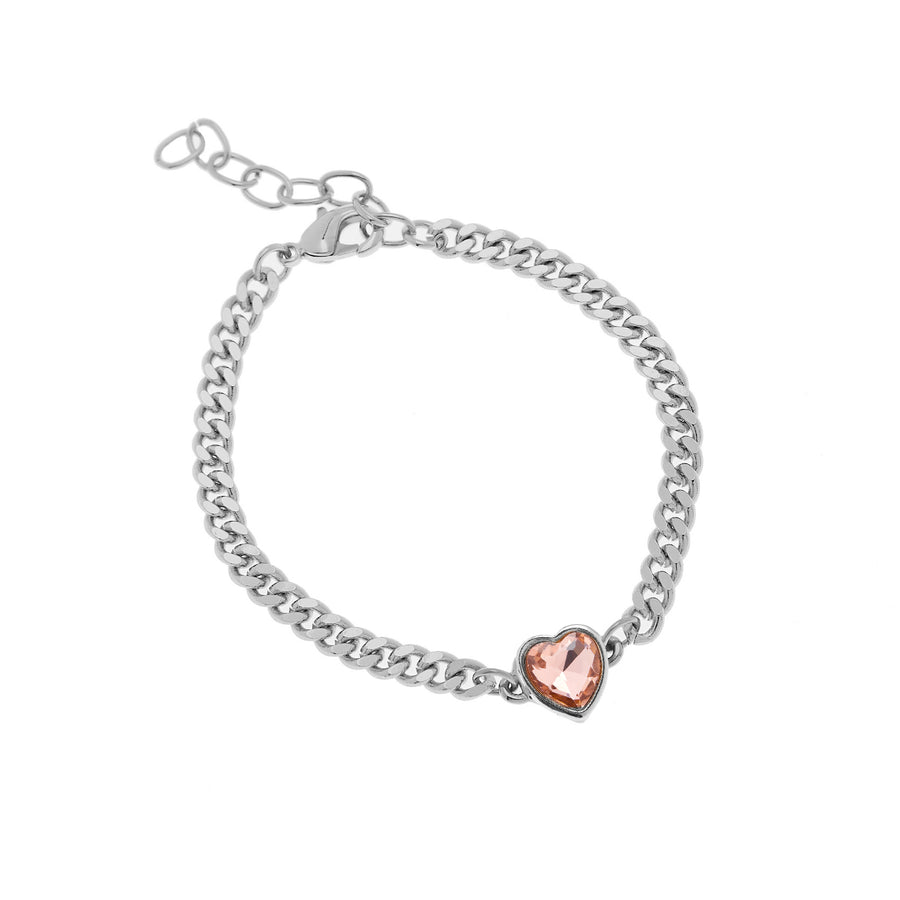 Freya Bracelet in Rose/Silver