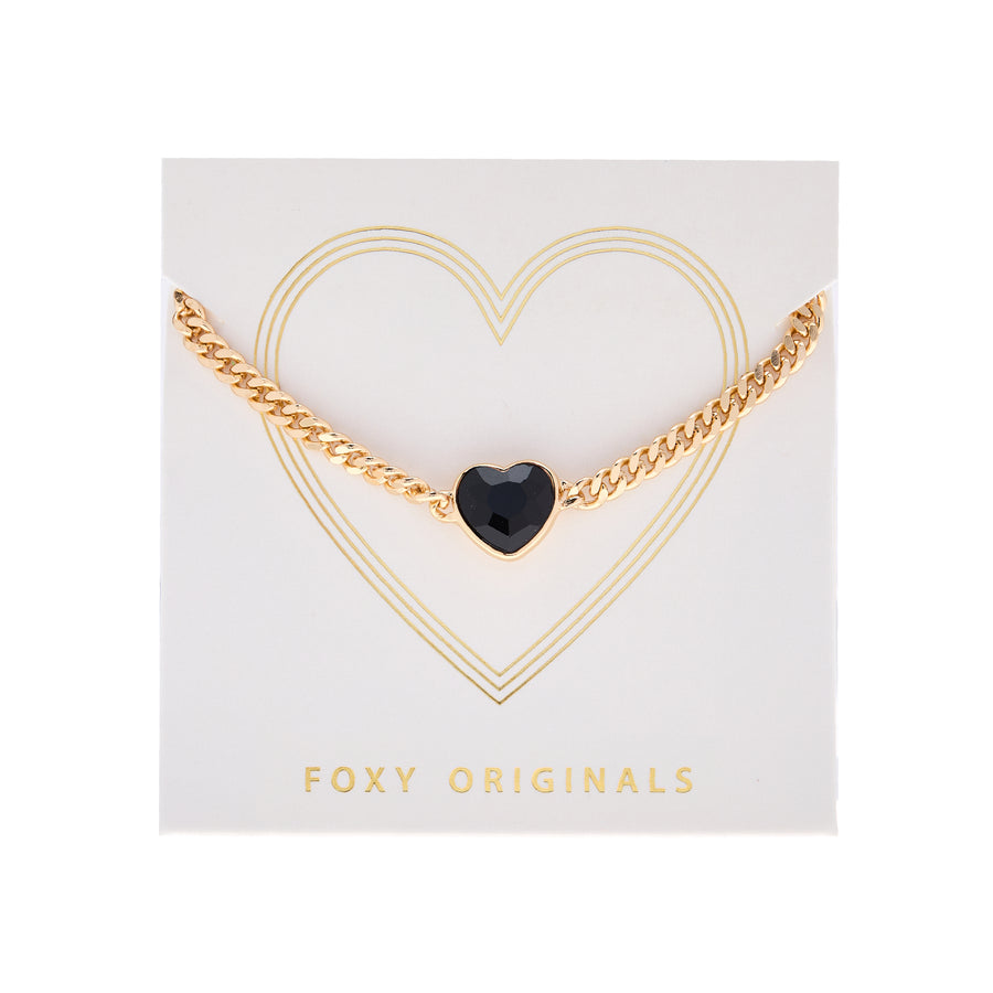 Freya Necklace in Black/Gold