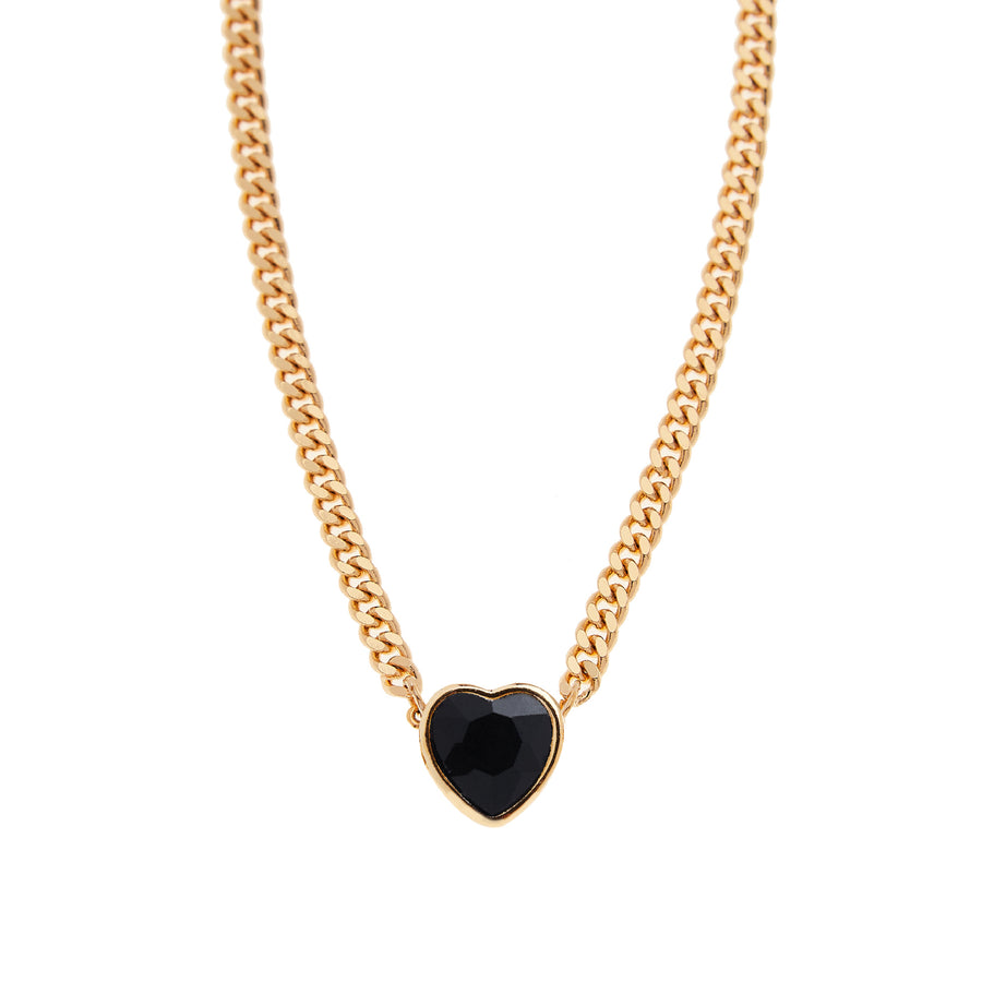 Freya Necklace in Black/Gold