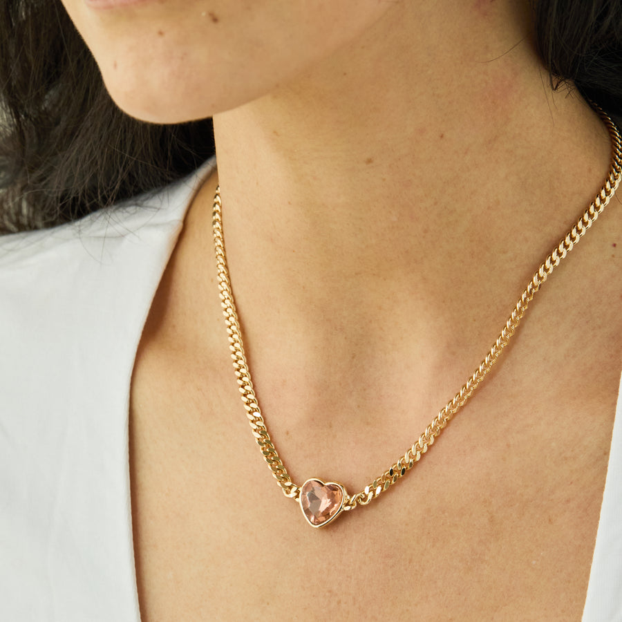 Freya Necklace in Rose/Gold