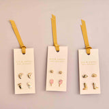 Western Stud Earrings in Gold