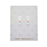 Hula Earrings in Silver