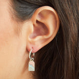 Hula Earrings in Silver