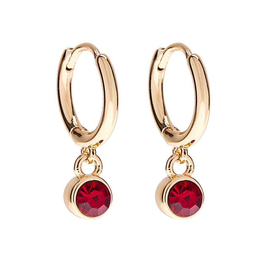 January Birthstone Earrings in Gold