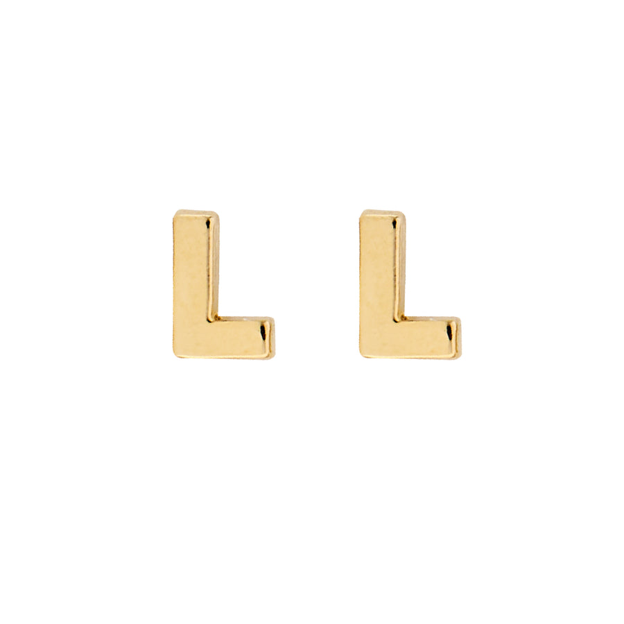 Monogram Earring Set L in Gold