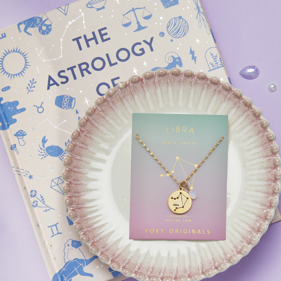 Libra Stargazer Necklace in Gold