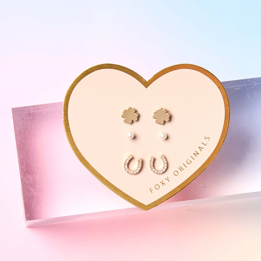 Lucky Mix & Match Earrings in Silver