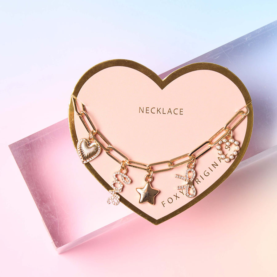 Bella Charm Necklace in Silver