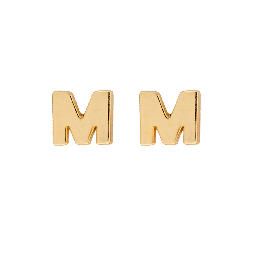 Monogram Earring Set M in Gold