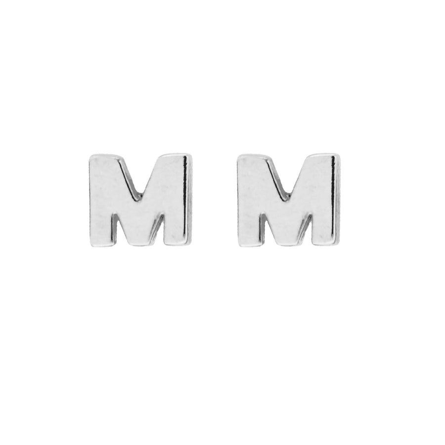 Monogram Earring Set M in Silver