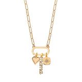 Mama Charm Necklace in Gold