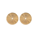 Mandala Earrings in Gold
