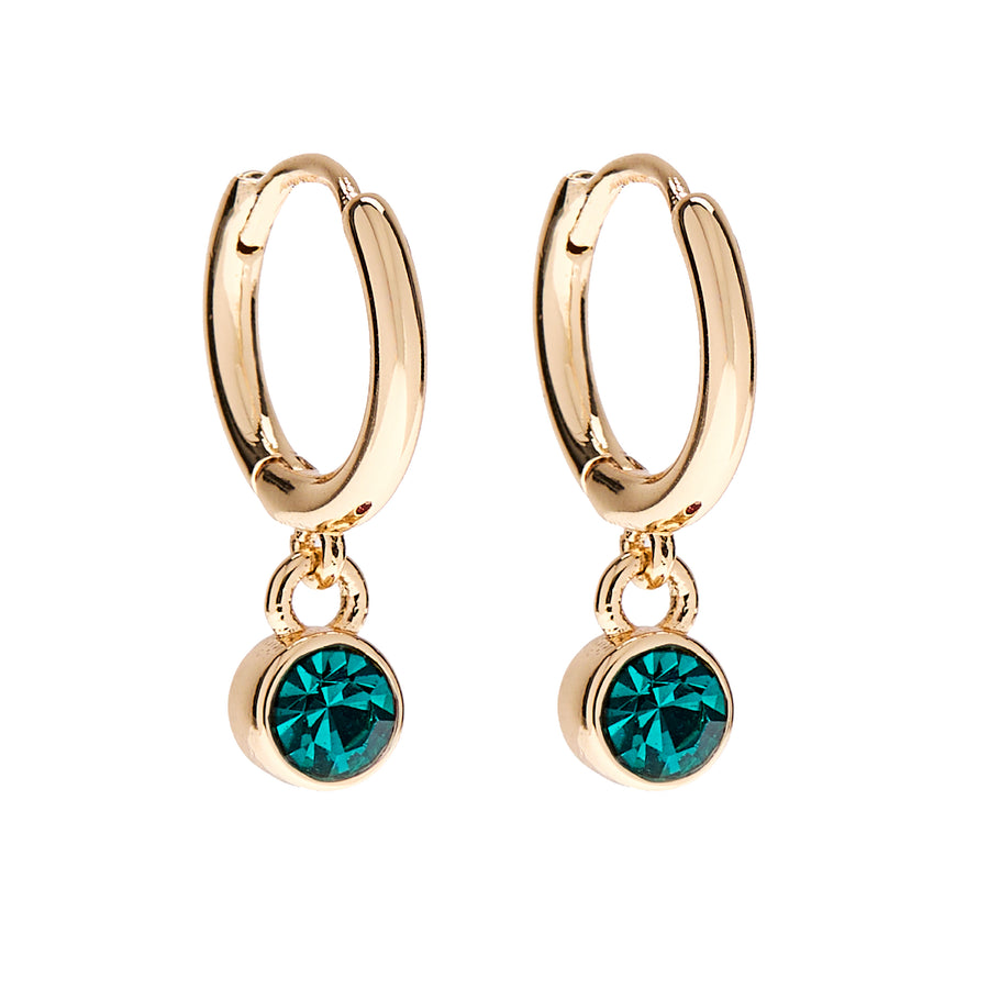 May Birthstone Earrings in Gold