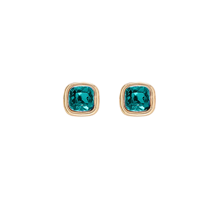 May Birthstone Earrings in Gold