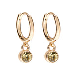 November Birthstone Earrings in Gold