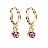 October Birthstone Earrings in Gold