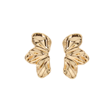 Rosette Earrings in Gold