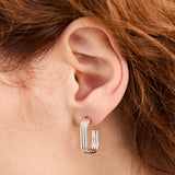 Alexa Earrings in Silver