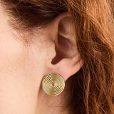 Mandala Earrings in Gold