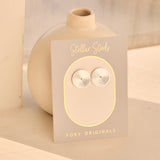 Mandala Earrings in Silver