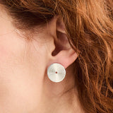 Mandala Earrings in Silver