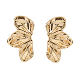 Rosette Earrings in Gold
