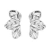 Rosette Earrings in Silver