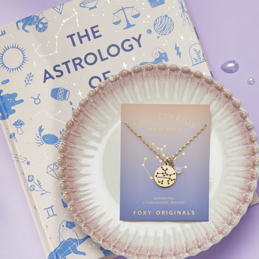 Sagittarius Stargazer Necklace in Gold