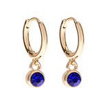 September Birthstone Earrings in Gold