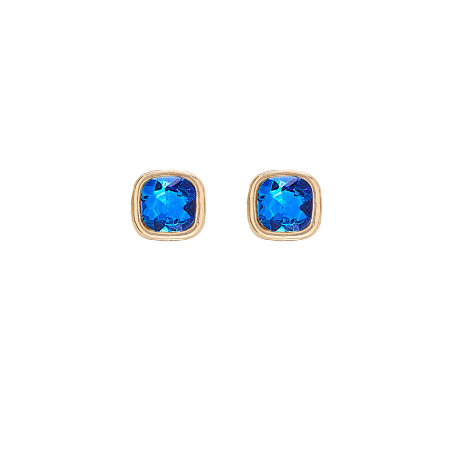 September Birthstone Earrings in Gold