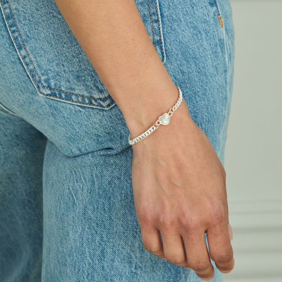 Freya Bracelet in Crystal/Silver