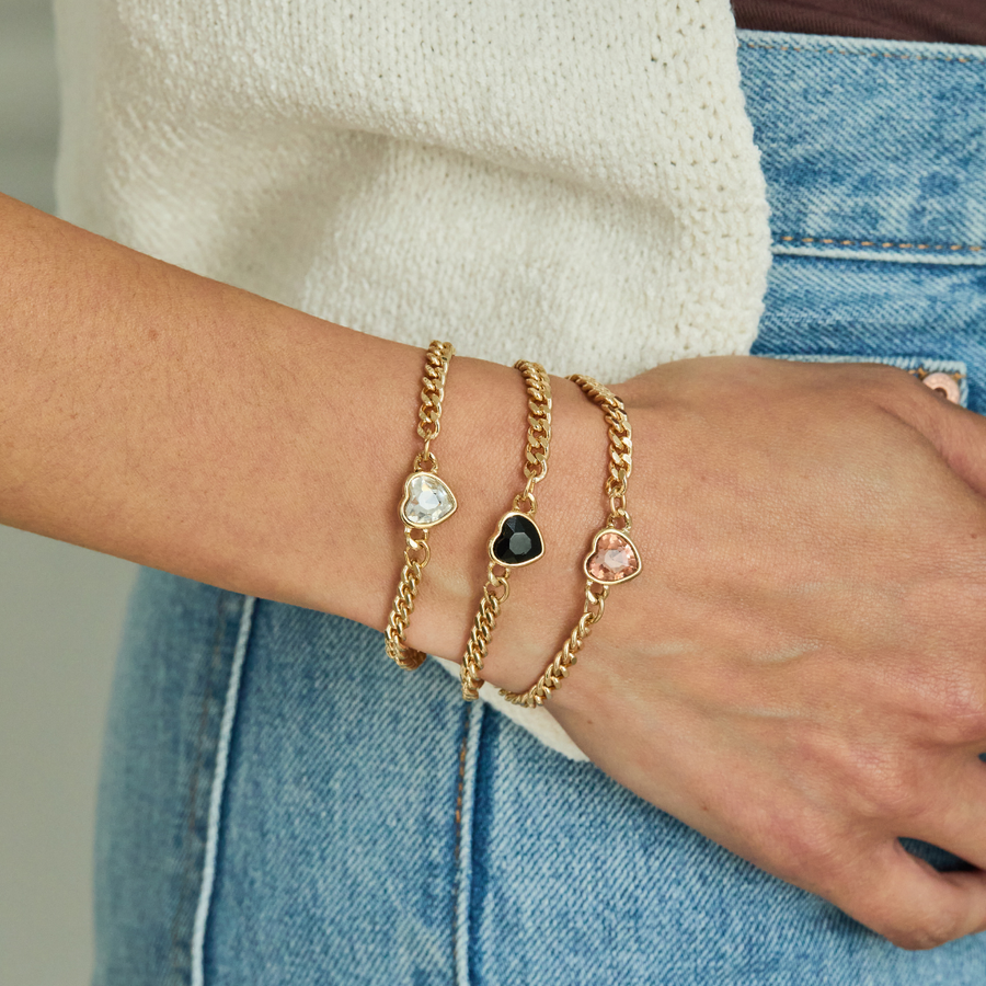 Freya Bracelet in Crystal/Silver