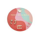 Star Earring Set in Gold