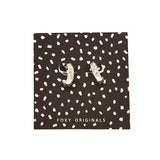 Starry Hoop Earrings in Silver