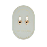 Sweetheart Earrings in Gold
