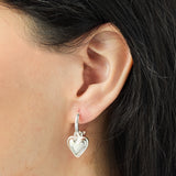 Sweetheart Earrings in Silver