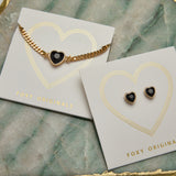 Freya Necklace in Black/Gold