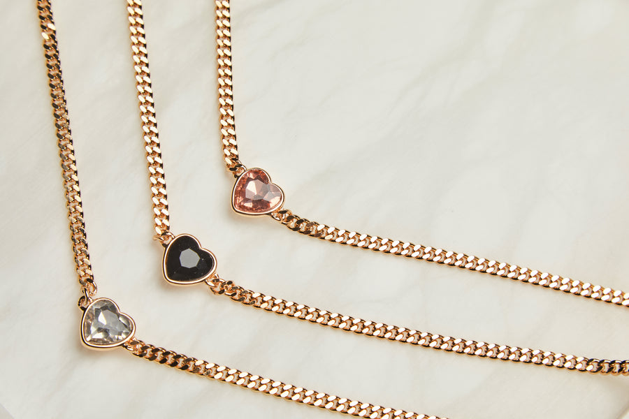 Freya Necklace in Rose/Gold