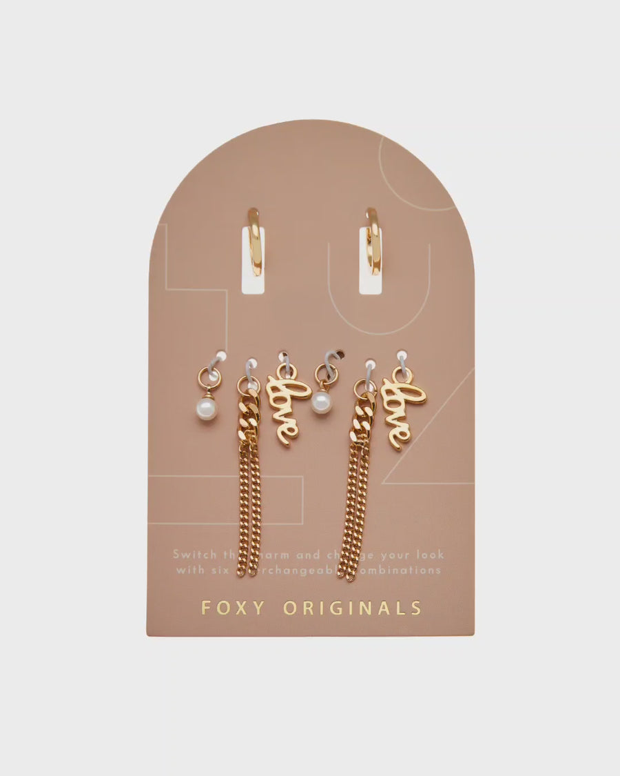 Love Match Your Mood Earrings in Gold