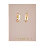 Puffy Heart Earrings in Gold