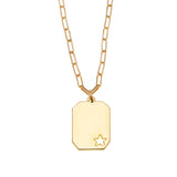 You're A Star Staple Chain Necklace in Gold