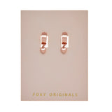 Puffy Heart Earrings in Rose Gold