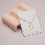 Love Ya Staple Chain Necklace in Gold