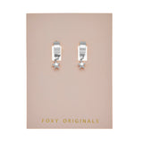 Puffy Star Earrings in Silver