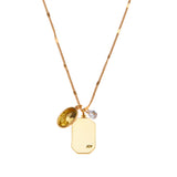 November Birthstone Necklace in Gold